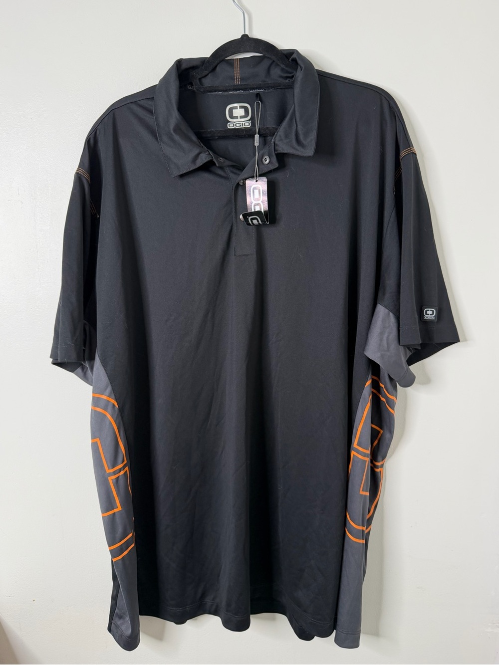 NWT Ogio Polo Golf Shirt 4XL Men shirt short sleeve black polo shirt